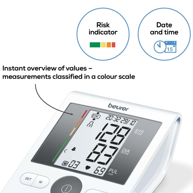 BEURER - Bluetooth Upper Arm Blood Pressure Monitor (BM28) - Cardiac X Blood Pressure Monitor