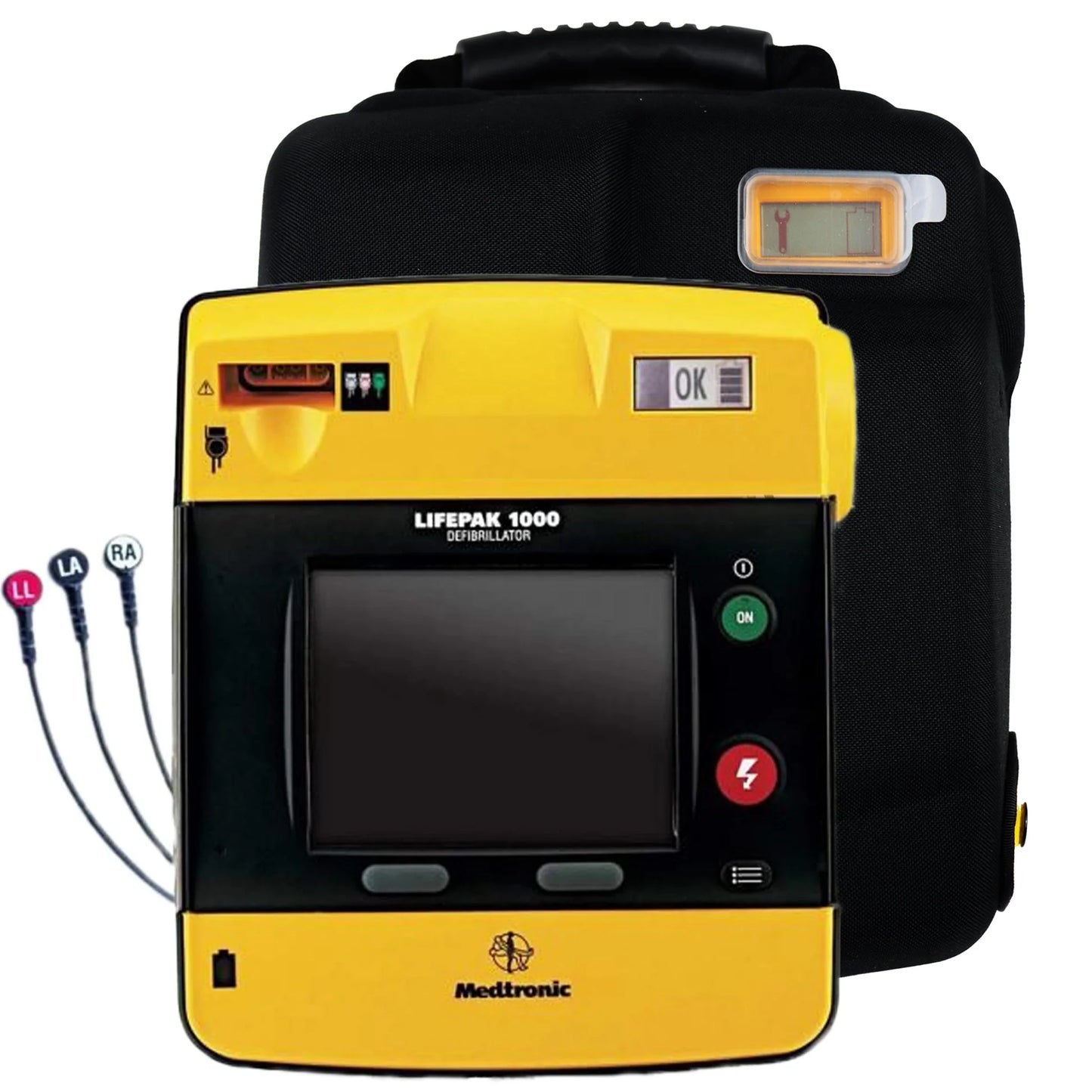 LIFEPAK 1000 AED Defibrillator with ECG Display and manual over-ride