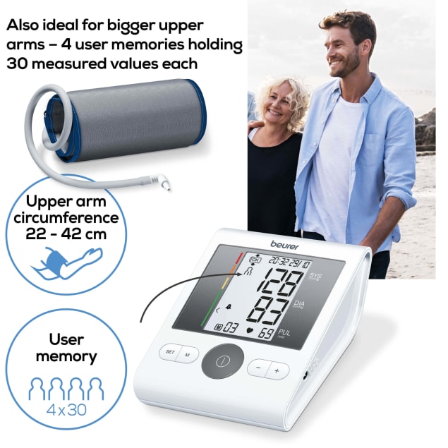 BEURER - Bluetooth Upper Arm Blood Pressure Monitor (BM28) - Cardiac X Blood Pressure Monitor