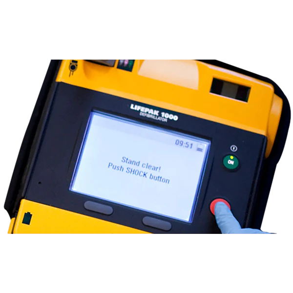 LIFEPAK 1000 AED Defibrillator with ECG Display and manual over-ride
