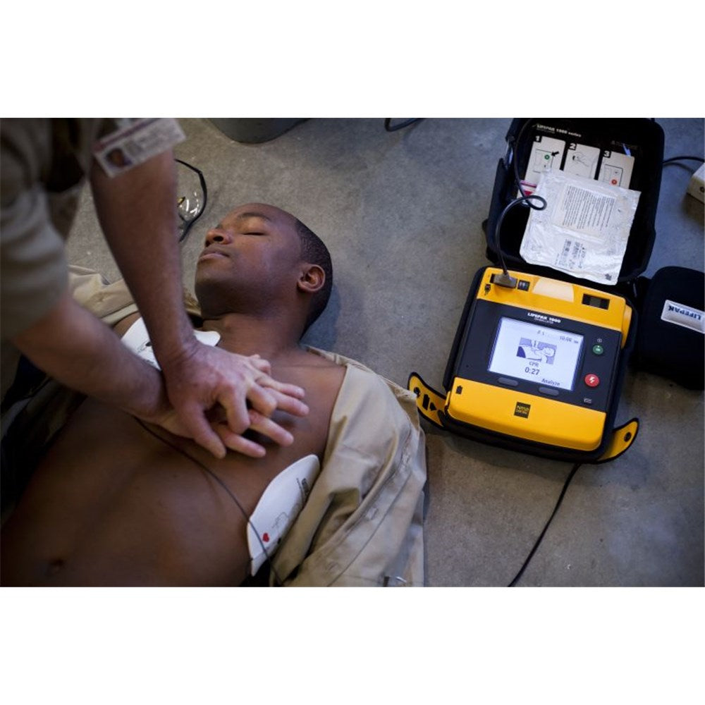 LIFEPAK 1000 AED Defibrillator with ECG Display and manual over-ride