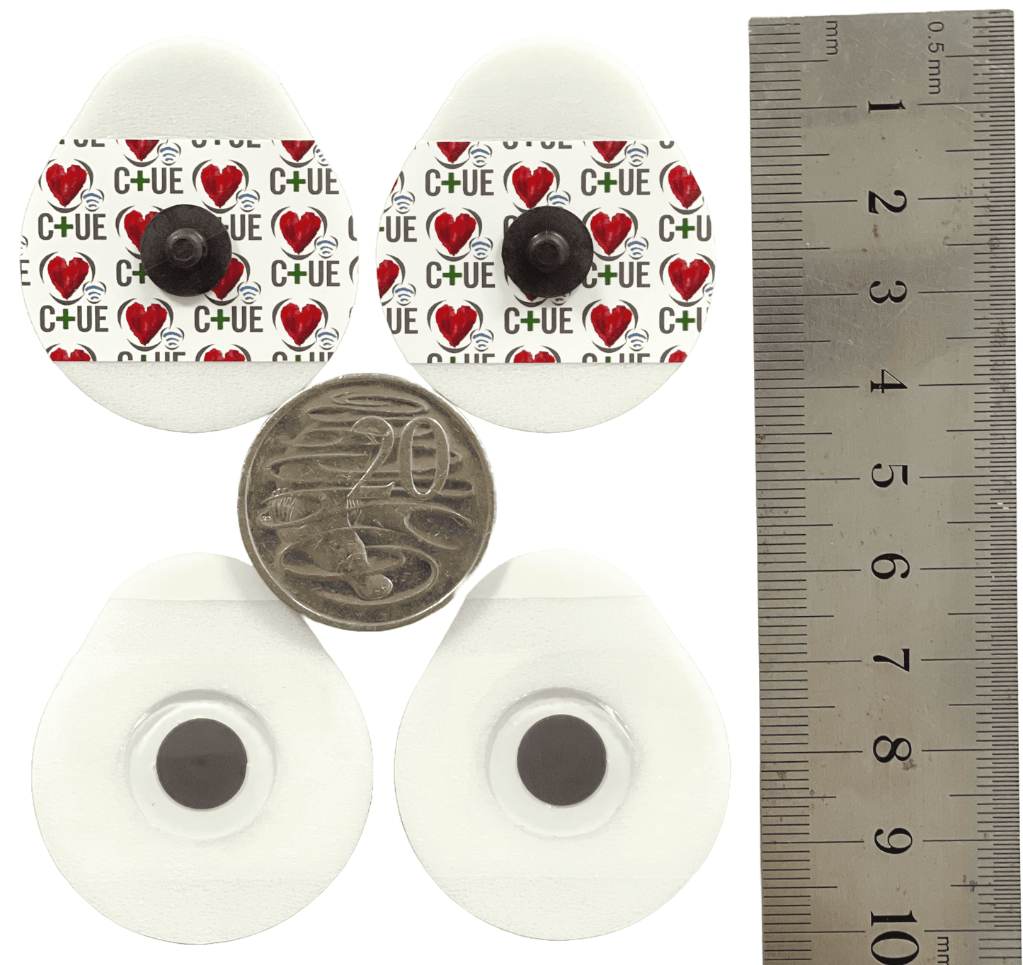 ECG Electrodes Tear Drop 35x40mm Foam, Non-Metal, Radiology suitable - Cardiac X ECG Electrodes
