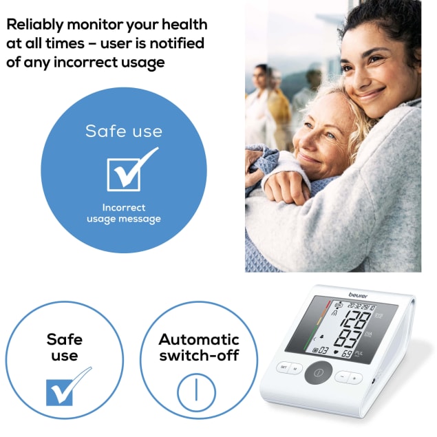 BEURER - Bluetooth Upper Arm Blood Pressure Monitor (BM28) - Cardiac X Blood Pressure Monitor