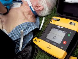 LIFEPAK 1000 AED Defibrillator with ECG Display and manual over-ride
