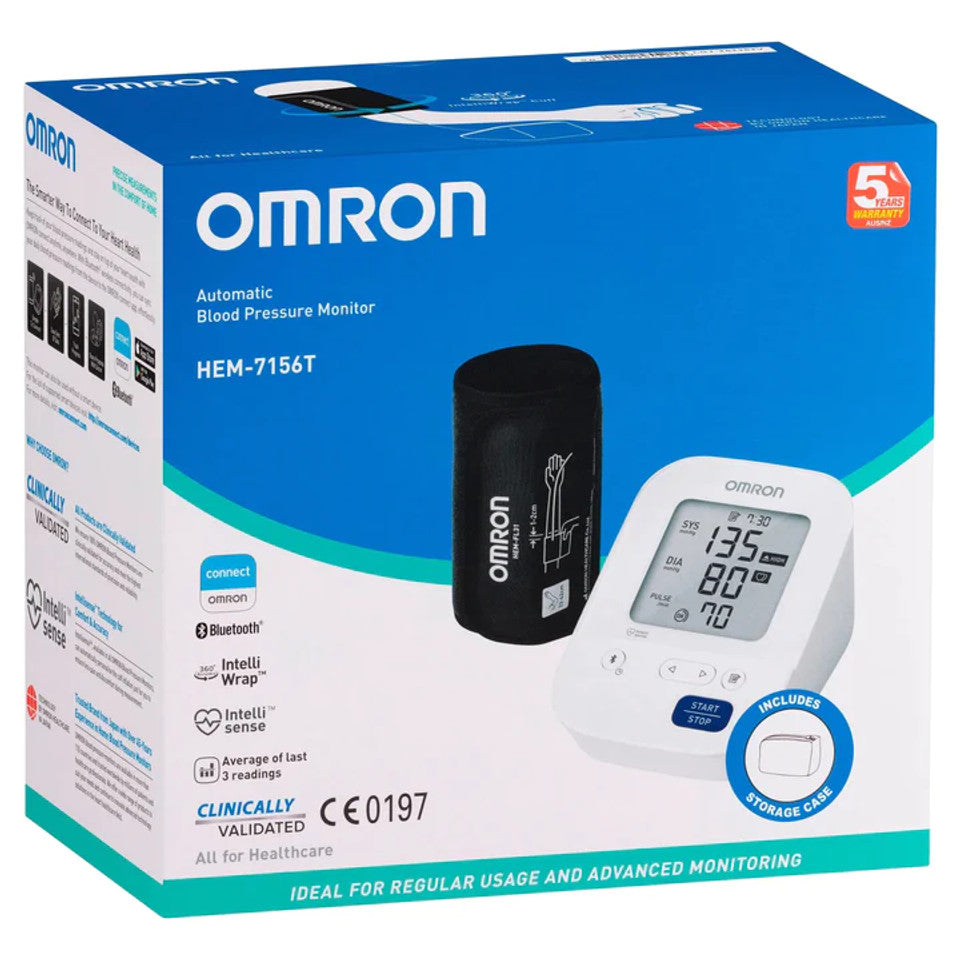 OMRON Automatic Blood Pressure Monitor HEM7156T (AU+NZ) - Cardiac X Blood Pressure Monitor