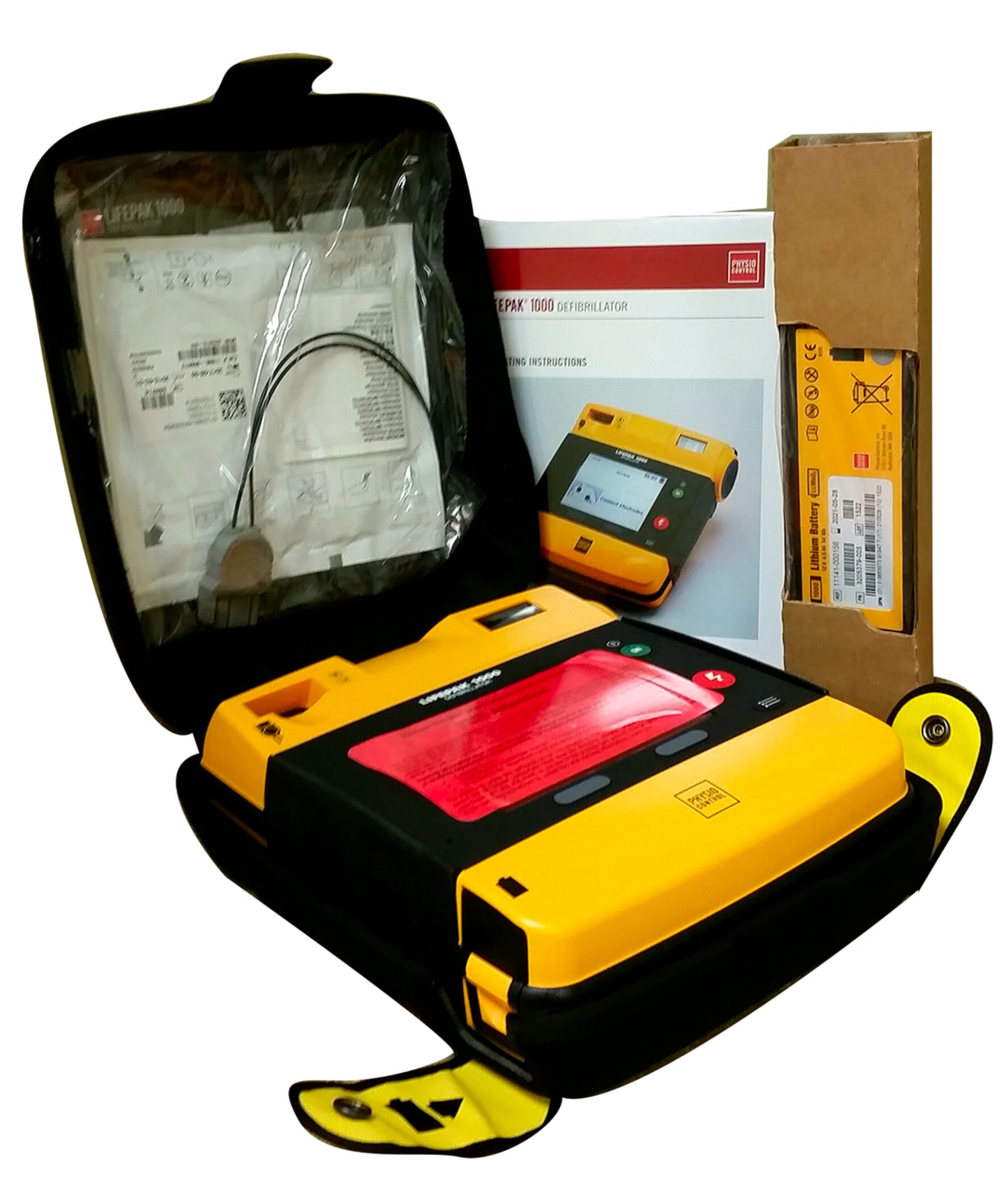 LIFEPAK 1000 AED Defibrillator with ECG Display and manual over-ride