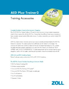 ZOLL AED Plus Trainer - Cardiac X  Automated External Defibrillator 